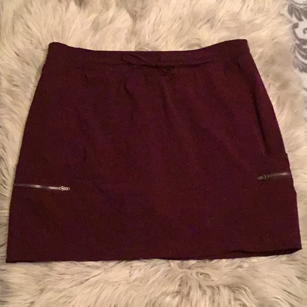 Tangerine maroon workout skirt
